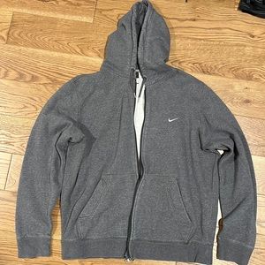 Nike Gray Zip-Up Hoodie